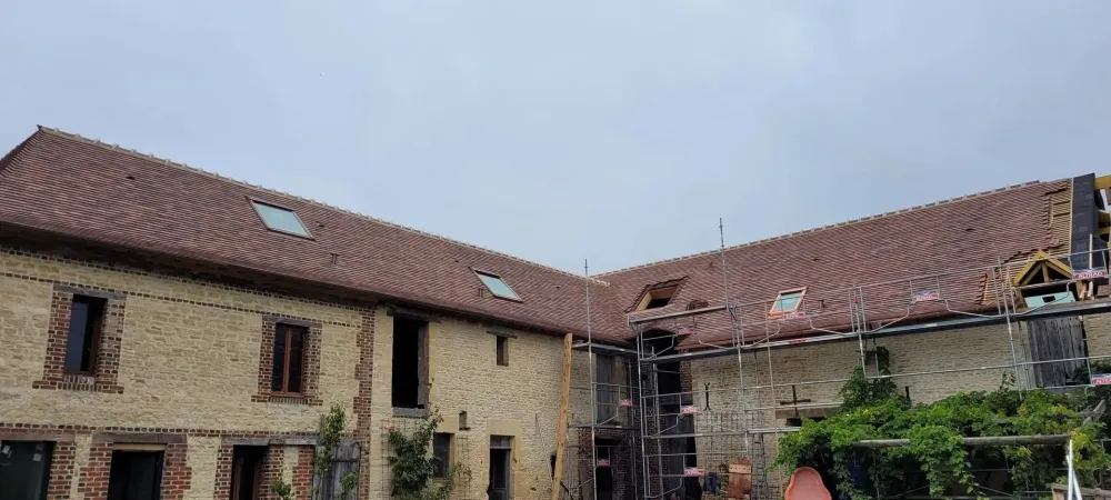 Rénovation de couverture près de Bernay